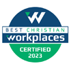 best christian workplace 2023 badge