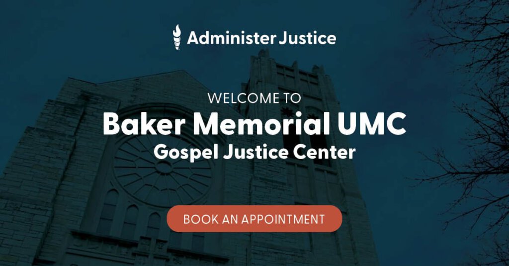 book an appointment at baker memorial umc gospel justice center