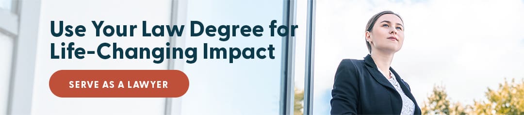 Use your law degree for life-changing impact