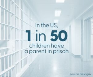 In the US, 1 in 50 children have a parent in prison