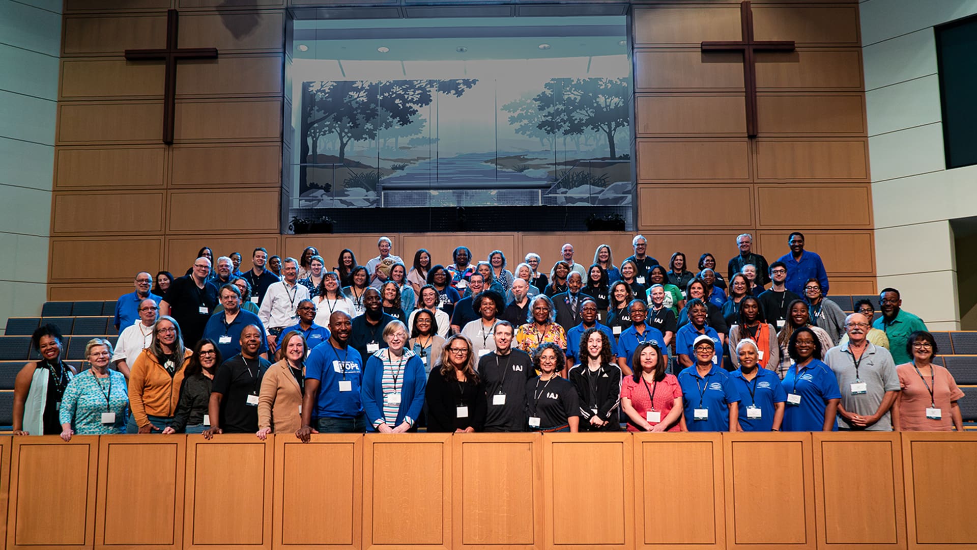 restore conference group photo